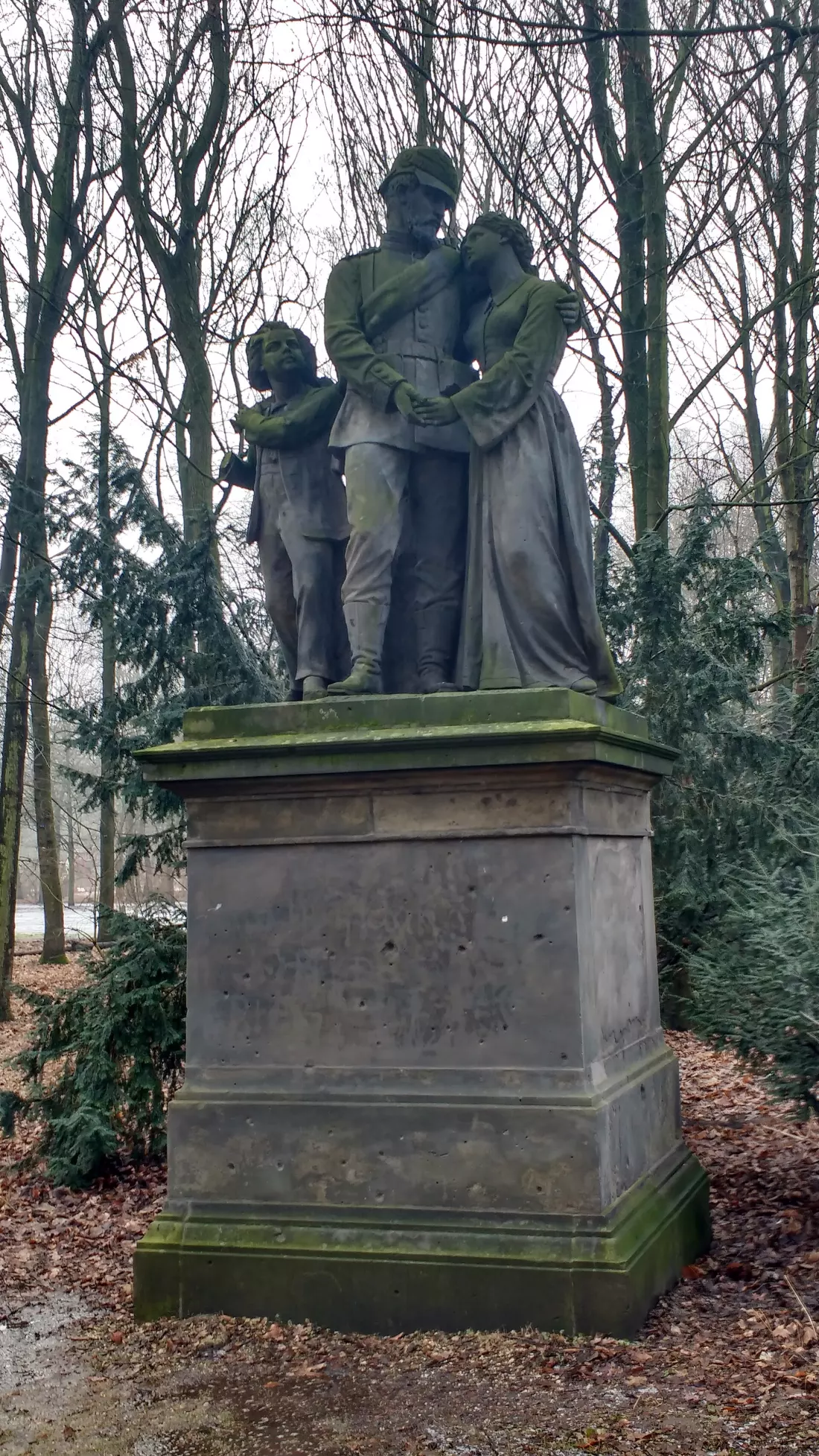 Abschied des Kriegers von seiner Familie